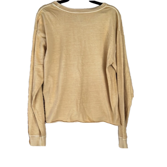 O’Neill Long Sleeve Tee Shirt, Length 23.5, PTP 21”, 💯 Cotton, Mustard Yellow - Picture 2 of 6